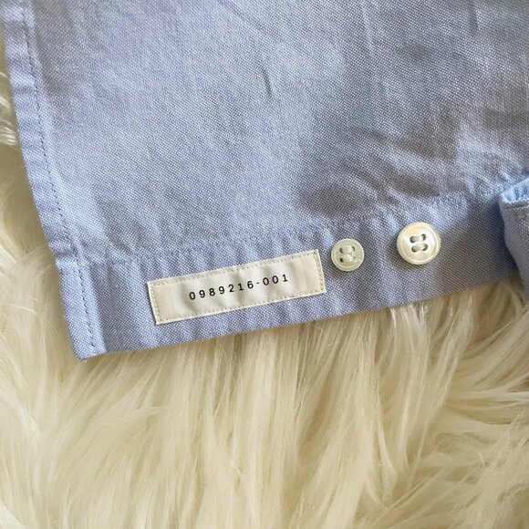 NEW Arket Light Blue Regular Fit Cotton Oxford Long Sleeve Button Shirt - Picture 8 of 12